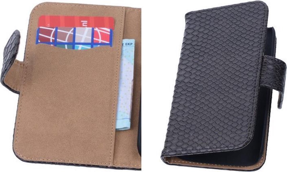 Zwart Slang Samsung Galaxy Core i8260 Book/Wallet Case/Cover