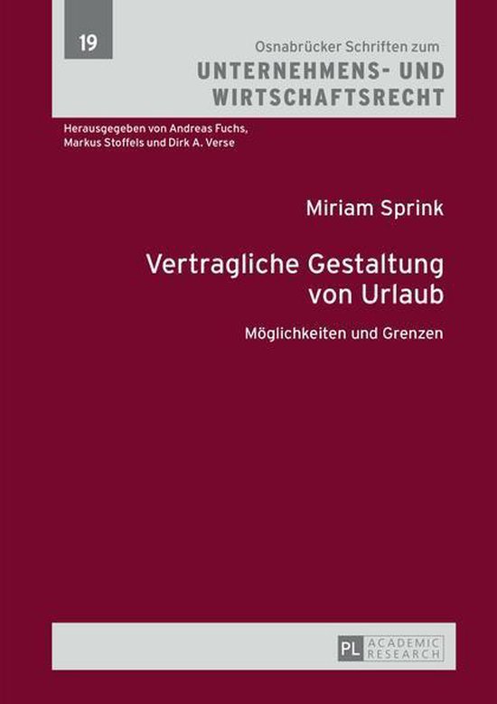 Osnabruecker Schriften zum Unternehmens- und Wirtschaftsrech ... - cover