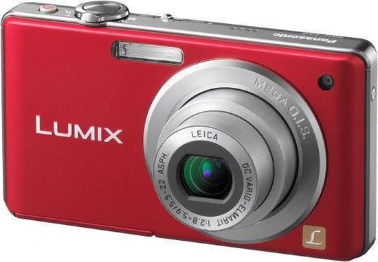 Panasonic Lumix DMC-FS6 Camera - Rood - 4x optische zoom - 2.5