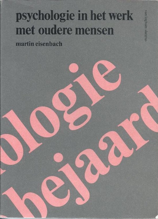 Psychologie werk oudere mens 1e dr