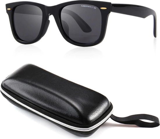 Merry s Eyewear Design RR Black Zonnebril met UV400 en