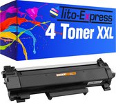 Tito-Express 4x Toner voor Brother TN-2420 XXL alternatief voor Brother TN 2420XXL DCP-L2530DW HL-L2375DW L2310D MFC-L2710DW L2730DW