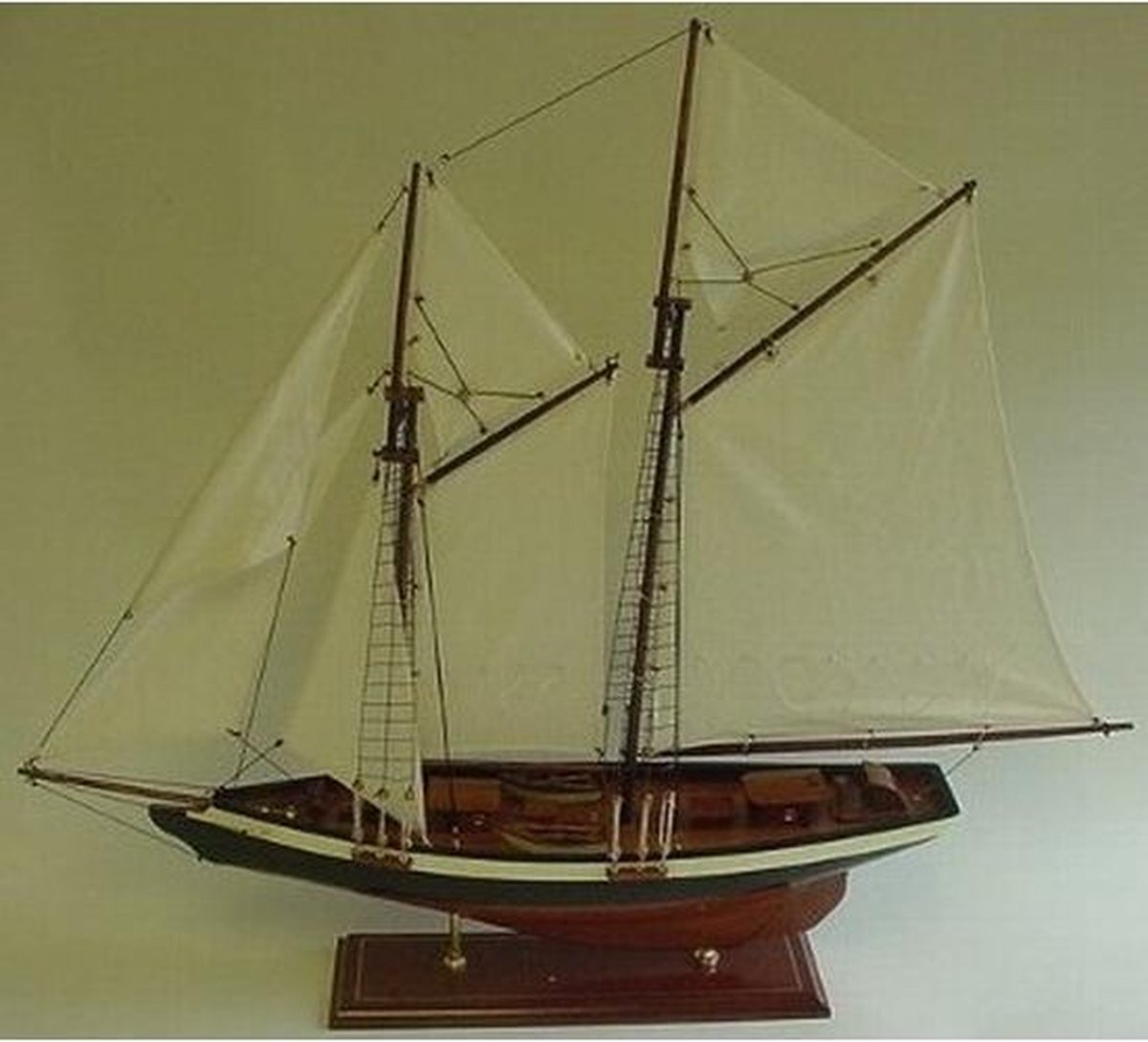 Decoratie houten model zeilschip 2 masten 74 cm - Schaalmodel tweemaster  schepen/boten... | bol.com