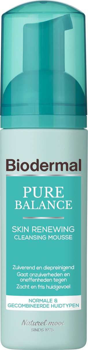 Biodermal Pure Balance Skin Renewing Cleansing Mousse - Gezichtsreiniger - Gezichtsreinigings mouss