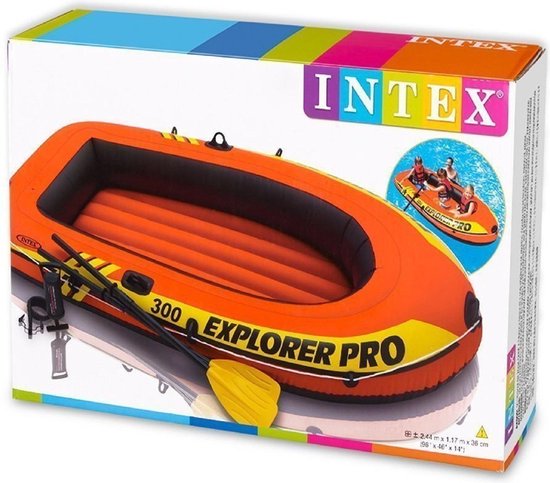 Intex Explorer Pro 300 Opblaasboot - 3 Persoons - Oranje