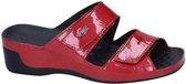 VITAL -Dames - Tina-Apache 13605 – slippers & muiltjes – rood laqué – maat 40