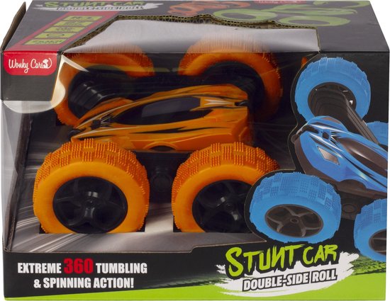 Wonky Cars - Stunt Car - 360° - RC - RC Auto - Bestuurbare Auto - Radiografische Auto - Oranje - Wonky Cars
