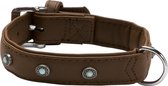 Adori Artleder Buffalo Deco Halsband - Bruin - L