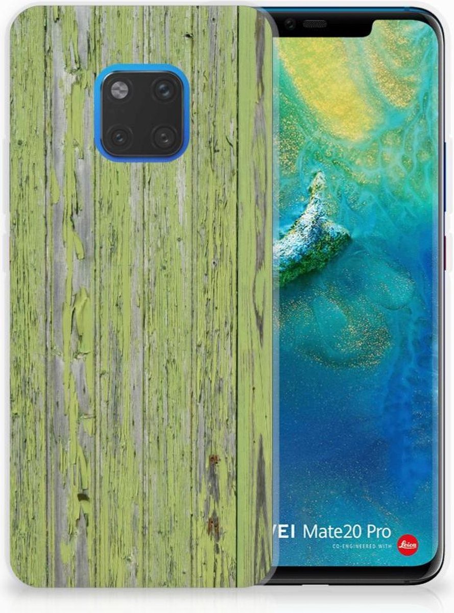 Huawei Mate 20 Pro Bumper Hoesje Green Wood