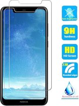 2 Stuks Screenprotector Tempered Glass Glazen Gehard Screen Protector 2.5D 9H (0.3mm) - Geschikt Voor: Nokia 5.1 Plus