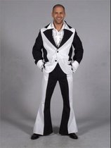 Heren kostuum zwart/wit S | bol.com
