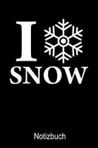 I LOVE SNOW Notizbuch