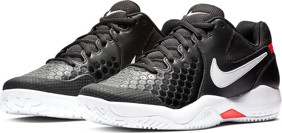 Nike Court Air Zoom Resistance Sportschoenen - Maat 46 - Mannen -  zwart/wit/rood | bol.com