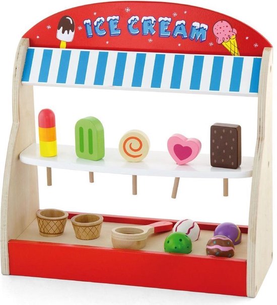 Viga toys ijs winkel-speelgoed-eten- ice-cream-shop | bol.com