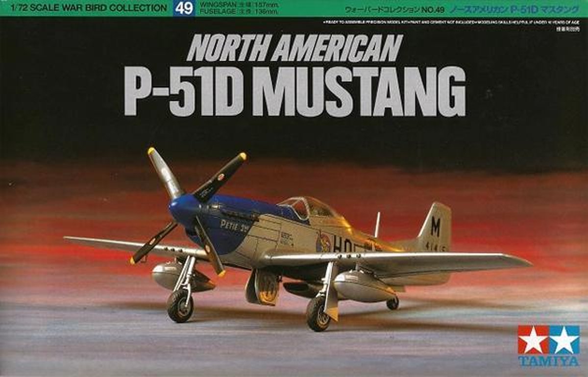 TAMIYA 1:72 P-51D Mustang North American - Tamiya