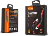 LDNIO LS63 Toughness USB C Type Oplaad Kabel 2.4A Fast Cable - geschikt voor o.a Wileyfox Swift 2 2X Plus