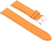 Leren Oranje Horlogeband - 22mm - Quick Release