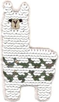 Naai applicatie Alpaca met pailletten