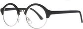 Icon Eyewear YCB212 Marilyn Leesbril +1.50 - Mat zwart, zilverkleurig frame