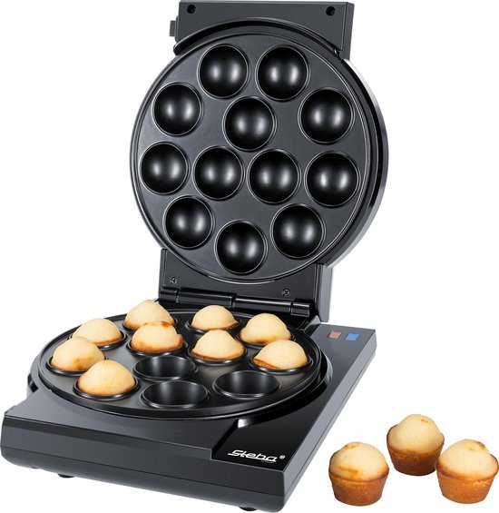 Steba CM3 - Cakemaker 3-in-1 - met 3 verwisselbare bakplaten: donut-, cupcake- en cakepopmaker - antiaanbaklaag - 800 watt van Steba — afbeelding 3