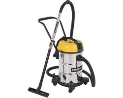 Powerplus elektrische stofzuiger nat-droog POWX3240 - 1200W stofzuiger auto, tapijt, zuig- & blaasfunctie - 30l tank - met 6 acc.