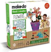 MakeDo - Bouwset voor Karton - Contructieset - 33 onderdelen - Bloemen