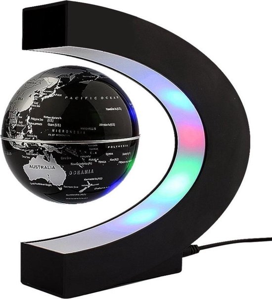 Saizi Magnetische -Zwevende- Draagbare Drijvende Wereldbol Kaart met LED verlichting/Levitatie Globe