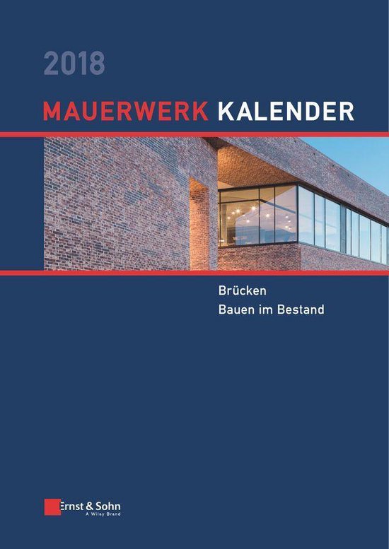 Mauerwerk-Kalender - Mauerwerk Kalender 2018 - cover