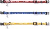 Beeztees Kitty Cat - Kittenhalsband - Geel - 16-23 cm