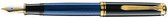 Pelikan Souverän M400 - Vulpen - Fijne penpunt - Zwart/Blauw