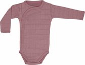 Lodger Rompertje Baby - Romper Solid - Donkerroze - Lange mouw - 62