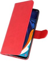 Samsung Galaxy A60 Wallet Case Hoesje Rood