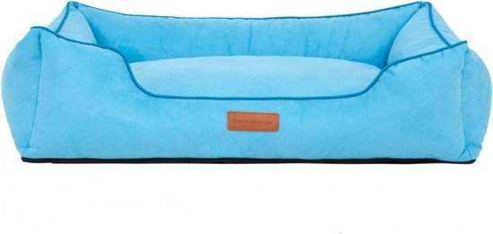 hondenbed indira suedine blauw 125 cm