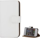 Shop4 - iPhone 4(s) - Business Wallet Case Hoesje Wit