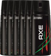 Axe Africa For Men - 6 x 150 ml - Deodorant Spray - Voordeelverpakking