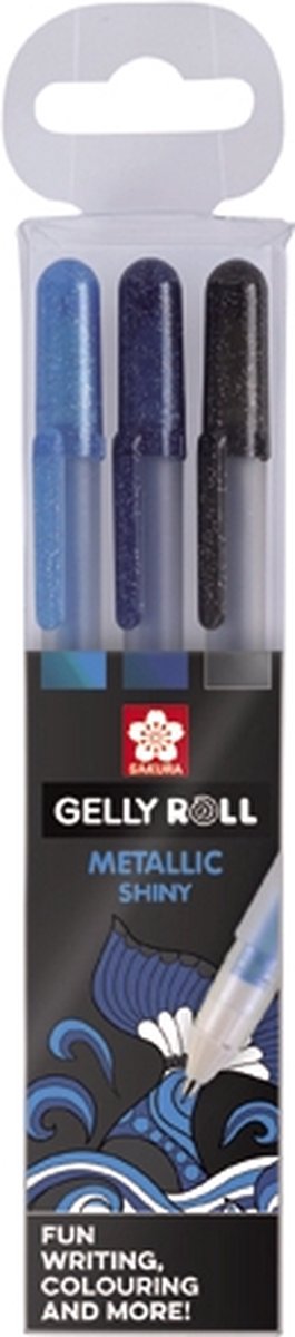 Sakura Gelly Roll Metallic gelpen set 3 – Ocean – glans effect