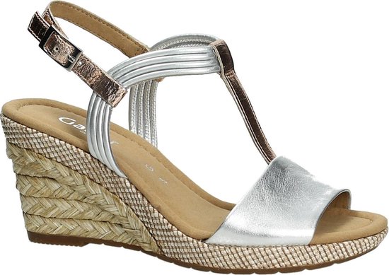 Gabor - 62828 - High heels sandalen - Dames - Maat 41 - Zilver - 10 -Lamina  K... | bol.com