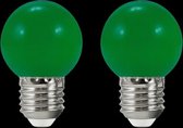 2x LED prikkabel lamp - GROEN - voor lichtsnoer 36V (set 2 stuks)
