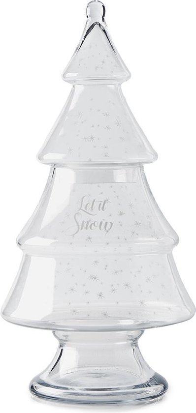 Riviera Maison - Let It Snow Glass Christmas Tree - L - Kerstboom | bol.com