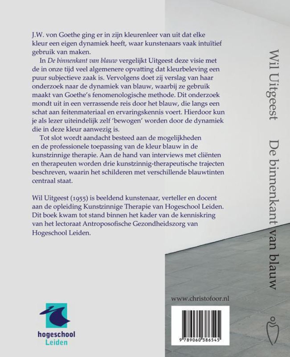 De binnenkant van blauw - back cover