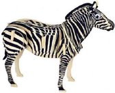 Bouwpakket 3D Puzzel Zebra- hout