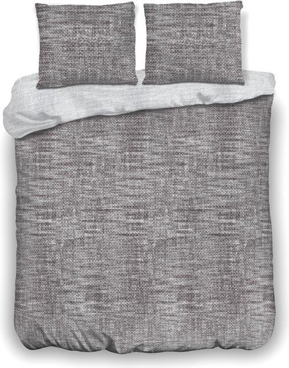 Inspirations Dekbedovertrek Washed Fiber Dark Grey – Grey 200 x 200/220 cm