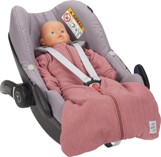 Lodger Baby slaapzak - Hopper Solid - Roze - Lange mouw - 86/98