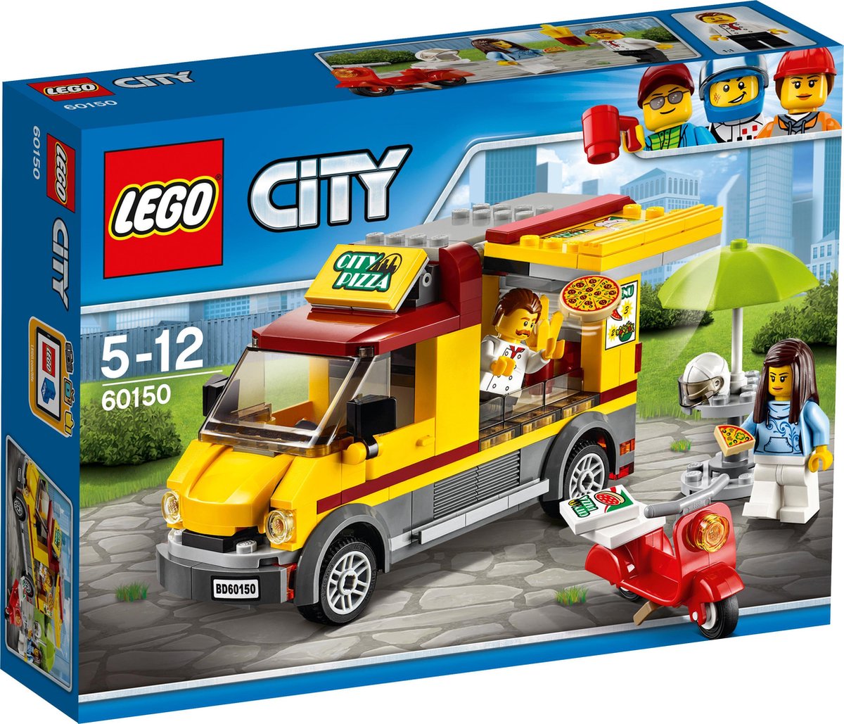 LEGO City Pizza Bestelwagen - 60150 | bol.com