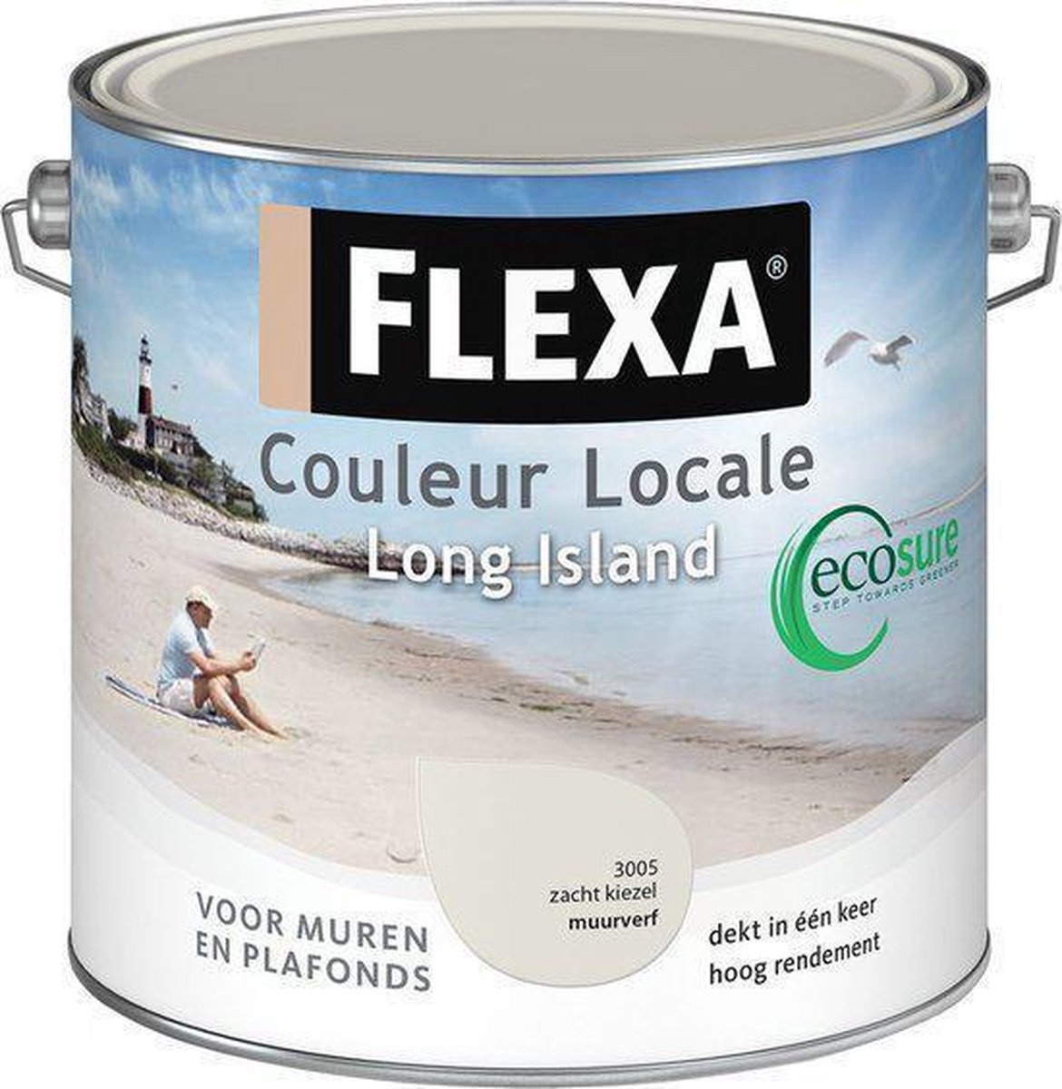 Flexa Couleur Locale Muurverf Ecosure Long Island 2.5 L 2005 Wit