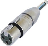 Velleman 3-PIN XLR VROUWELIJK NAAR MONO 1/4" JACK (NA2FP)"