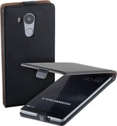 Zwart eco flip case voor de Huawei Mate 8 hoesje