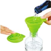 Opvouwbare Siliconen Trechter - Inklapbaar handig keuken hulp tool - KELERINO. - Groen