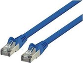 FTP CAT6 platte netwerkkabel 1,00 m blauw