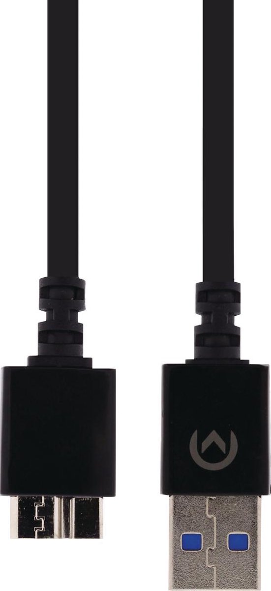 Mobilize Kabel USB-A naar Micro USB 3.0 1 meter Zwart